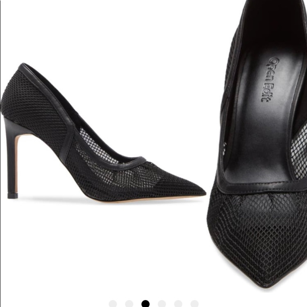 The Open Edit Mesh Pump is a perfect combo of sophistication& sass. Brown Sz8.5 - Picture 2 of 6